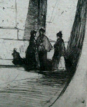 Load image into Gallery viewer, 1899 D.Y. Cameron Pencil Signed Etching of Newgate (from the London Set)
