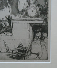 Load image into Gallery viewer, SCOTTISH ART. Ernest Stephen Lumsden. Etching entitled: The Fruit Shop, Jodhpur 1914
