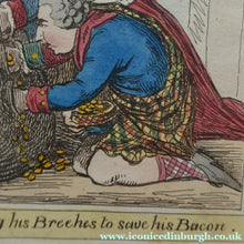 Load image into Gallery viewer, James Gillray Georgian Print. Opening of the Budget 1796
