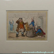 Load image into Gallery viewer, James Gillray Georgian Print. Opening of the Budget 1796
