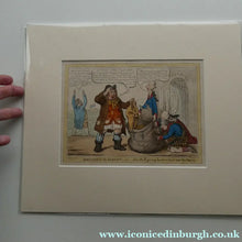 Load image into Gallery viewer, James Gillray Georgian Print. Opening of the Budget 1796
