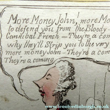 Load image into Gallery viewer, James Gillray Georgian Print. Opening of the Budget 1796
