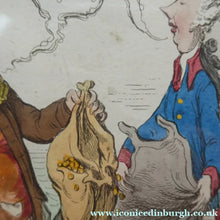 Load image into Gallery viewer, James Gillray Georgian Print. Opening of the Budget 1796

