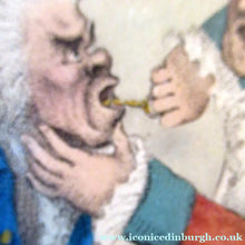 Load image into Gallery viewer, James Gillray 1790s Satirical Print Dentist Subject Easing the Toothache
