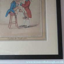 Load image into Gallery viewer, Rare 1796 GEORGIAN Antique Dental Print Entitled Easing the Tooth-Ach. JAMES GILLRAY - British Prints
