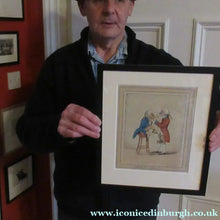 Load image into Gallery viewer, Rare 1796 GEORGIAN Antique Dental Print Entitled Easing the Tooth-Ach. JAMES GILLRAY - British Prints
