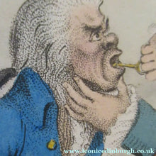 Load image into Gallery viewer, Rare 1796 GEORGIAN Antique Dental Print Entitled Easing the Tooth-Ach. JAMES GILLRAY - British Prints

