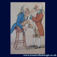 Load image into Gallery viewer, Rare 1796 GEORGIAN Antique Dental Print Entitled Easing the Tooth-Ach. JAMES GILLRAY
