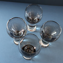 Load image into Gallery viewer, FOUR Caithness CANISBAY LARGE Peat Coloured Wine Glasses. Space Age Shape. 5 1/4 inches in height
