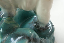 Load image into Gallery viewer, 1930s Art Deco Ditmar Urbach Czech Ceramic Polar Bear Bowl

