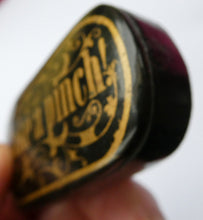 Load image into Gallery viewer, ANTIQUE Snuff Box. Georgian Papier Mache Box with Take a Pinch Mott

