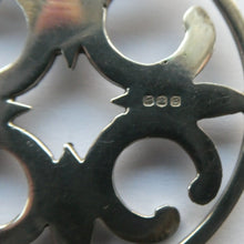 Load image into Gallery viewer, Beautiful Large Vintage 1970s Hallmarked Silver Scottish ORTAK Pendant by Malcolm Gray
