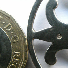 Load image into Gallery viewer, Beautiful Large Vintage 1970s Hallmarked Silver Scottish ORTAK Pendant by Malcolm Gray
