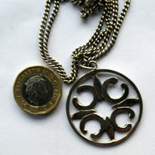 Load image into Gallery viewer, Beautiful Large Vintage 1970s Hallmarked Silver Scottish ORTAK Pendant by Malcolm Gray
