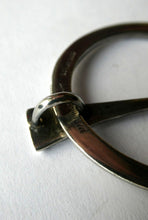 Load image into Gallery viewer, Vintage Scottish Silver Penannualr Brooch Celtic Knotwork Design
