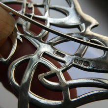 Load image into Gallery viewer, SCOTTISH SILVER BROOCH. Amorphic Shape in the Form of a Dragon by Declan Killen 1980s
