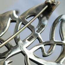 Load image into Gallery viewer, SCOTTISH SILVER BROOCH. Amorphic Shape in the Form of a Dragon by Declan Killen 1980s
