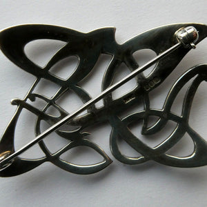 SCOTTISH SILVER BROOCH. Amorphic Shape in the Form of a Dragon by Declan Killen 1980s