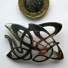 Load image into Gallery viewer, SCOTTISH SILVER BROOCH. Amorphic Shape in the Form of a Dragon by Declan Killen 1980s
