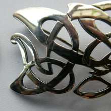 Load image into Gallery viewer, SCOTTISH SILVER BROOCH. Amorphic Shape in the Form of a Dragon by Declan Killen 1980s
