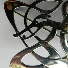 Load image into Gallery viewer, SCOTTISH SILVER BROOCH. Amorphic Shape in the Form of a Dragon by Declan Killen 1980s
