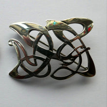 Load image into Gallery viewer, SCOTTISH SILVER BROOCH. Amorphic Shape in the Form of a Dragon by Declan Killen 1980s
