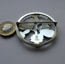 Load image into Gallery viewer, Large Vintage Silver Butterfly Brooch by Arno Malinowski for Jensen. No. 283 Media 1 of 14
