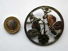 Load image into Gallery viewer, Large Vintage Silver Butterfly Brooch by Arno Malinowski for Jensen. No. 283 Media 1 of 14
