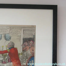 Load image into Gallery viewer, Original 1820s Antique GEORGIAN Satirical Print / Etching by Isaac Robert Cruikshank. Beauties of Grease / Greece; or
