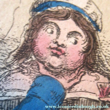 Load image into Gallery viewer, Georgian Satirical Print Regent George Iv Drinking and Womanising Beauties of Grease Cruikshank 
