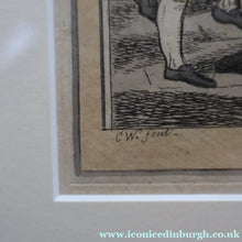 Load image into Gallery viewer, GEORGIAN PRINT. Satirical Print. Loaves and Fishes. Published 1827. Hand Coloured Etching. FRAMED
