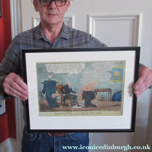 Load image into Gallery viewer, 1827 Georgian Satirical Print John Phillips Disposing of the Old Stuff. Lord Brougham
