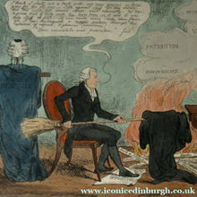 Load image into Gallery viewer, 1827 Georgian Satirical Print John Phillips Disposing of the Old Stuff. Lord Brougham
