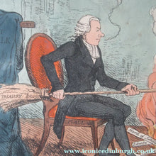 Load image into Gallery viewer, 1827 Georgian Satirical Print John Phillips Disposing of the Old Stuff. Lord Brougham
