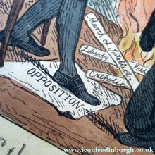 Load image into Gallery viewer, 1827 Georgian Satirical Print John Phillips Disposing of the Old Stuff. Lord Brougham
