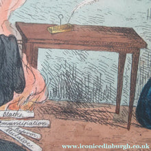 Load image into Gallery viewer, 1827 Georgian Satirical Print John Phillips Disposing of the Old Stuff. Lord Brougham

