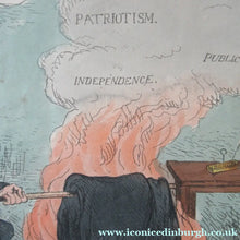 Load image into Gallery viewer, 1827 Georgian Satirical Print John Phillips Disposing of the Old Stuff. Lord Brougham
