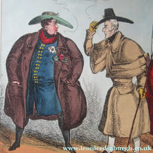 Load image into Gallery viewer, Original 1820s William Heath Satirical Print Quartette of Characters George IV, Lady Conyngham, Duke of Wellington &amp; Robert Peel
