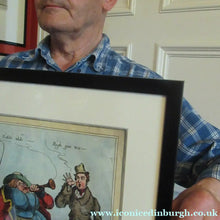 Load image into Gallery viewer, Original 1820s William Heath Satirical Print Quartette of Characters George IV, Lady Conyngham, Duke of Wellington &amp; Robert Peel
