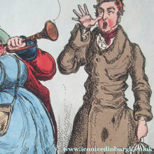 Load image into Gallery viewer, Original 1820s William Heath Satirical Print Quartette of Characters George IV, Lady Conyngham, Duke of Wellington &amp; Robert Peel
