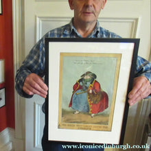 Load image into Gallery viewer, Framed. William Heath ORIGINAL 1820s Georgian FRAMED Satirical Print. Lady Conyngham: The Guard Wot Looks After the
