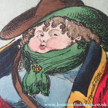 Load image into Gallery viewer, Framed. William Heath ORIGINAL 1820s Georgian FRAMED Satirical Print. Lady Conyngham: The Guard Wot Looks After the
