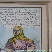 Load image into Gallery viewer, Georgian Satirical PRINT. Irish History Subject. Paddy Arthur's Night Charge 1829
