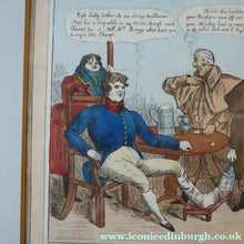 Load image into Gallery viewer, Georgian Satirical PRINT. Irish History Subject. Paddy Arthur's Night Charge 1829
