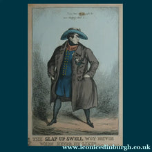Load image into Gallery viewer, William Heath ORIGINAL 1820s Georgian Satirical Print. King George IV. The Slap up Swell...
