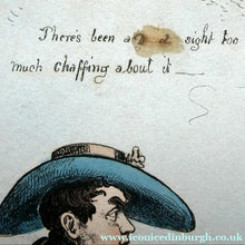 Load image into Gallery viewer, William Heath ORIGINAL 1820s Georgian Satirical Print. King George IV. The Slap up Swell..
