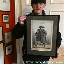 Load image into Gallery viewer, William Heath ORIGINAL 1820s Georgian Satirical Print. King George IV. The Slap up Swell... - British Prints
