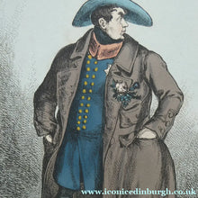 Load image into Gallery viewer, William Heath ORIGINAL 1820s Georgian Satirical Print. King George IV. The Slap up Swell..
