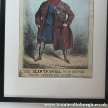 Load image into Gallery viewer, 1820s Original Georgian Print of King George IV. The Slap up Swell

