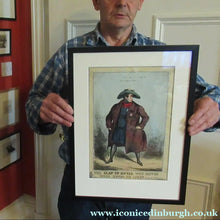 Load image into Gallery viewer, 1820s Original Georgian Print of King George IV. The Slap up Swell
